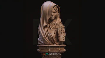 Moirai Bust, Klotho | Tabletop RPG Miniature | Nerikson | Roleplaying 3D Printed Fantasy Mini - 3DPrintDen
