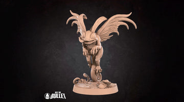 Dragon Trickster Miniature, Brightwing | Tabletop RPG Miniature | Bite the Bullet | Roleplaying 3D Printed Fantasy Mini - 3DPrintDen