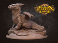 Desert Dragon Miniature | Tabletop RPG Miniature | Dragon Trappers Lodge | Roleplaying 3D Printed Fantasy Mini - 3DPrintDen