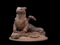 Desert Dragon Miniature | Tabletop RPG Miniature | Dragon Trappers Lodge | Roleplaying 3D Printed Fantasy Mini - 3DPrintDen