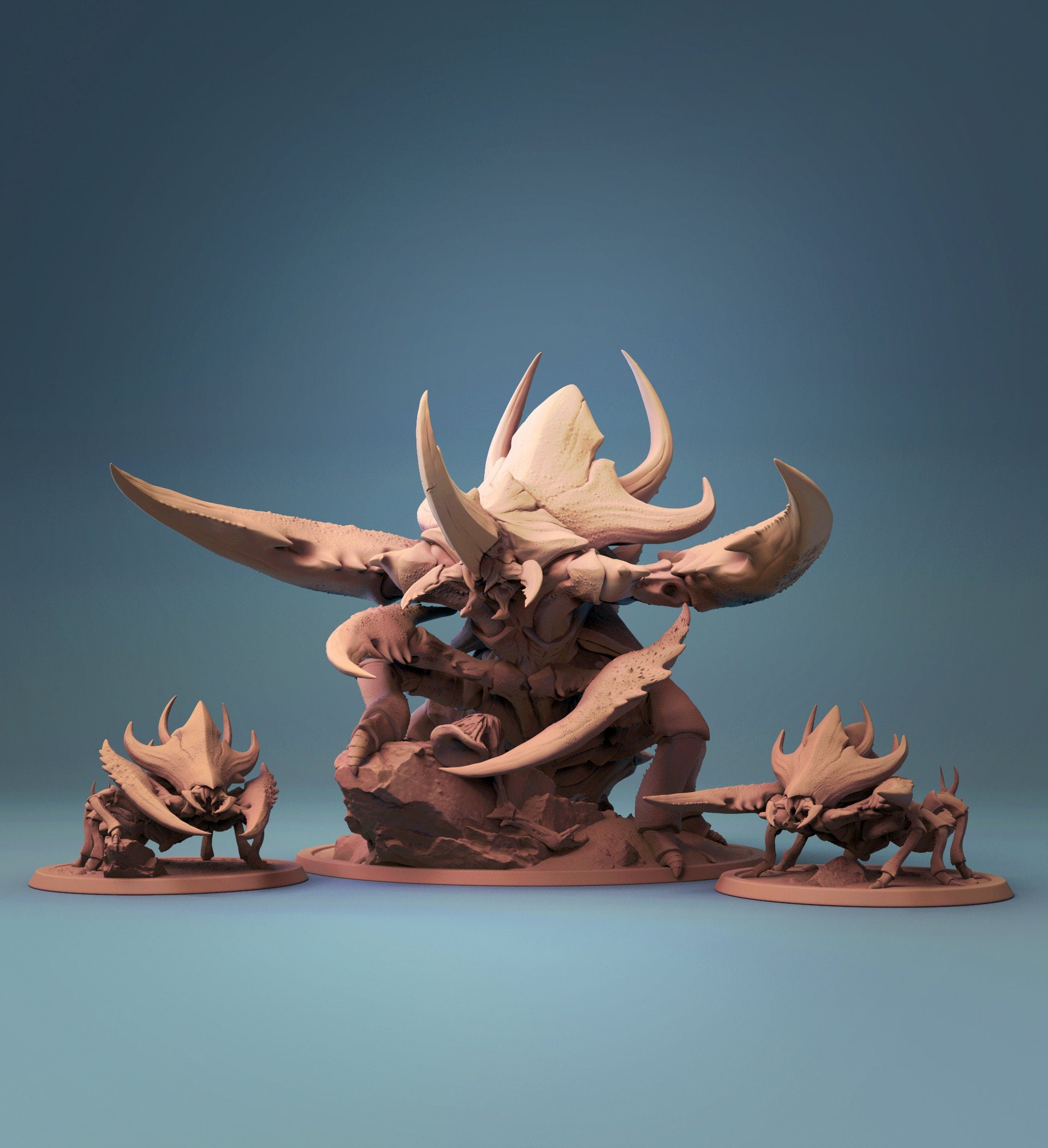 Ankheg Miniature | Tabletop RPG Miniature | Rescale Miniature | Roleplaying 3D Printed Fantasy Mini - 3DPrintDen