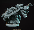 Dwarven Female Tank | Tabletop RPG Miniature | Epic 'N' Stuff | Roleplaying 3D Printed Fantasy Mini - 3DPrintDen