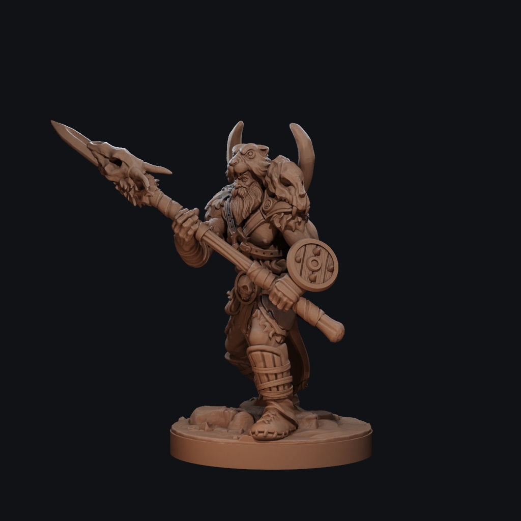 Barbarian Miniature, Vaultamir | Tabletop RPG Miniature | Dragon Trappers Lodge | Roleplaying 3D Printed Fantasy Mini - 3DPrintDen