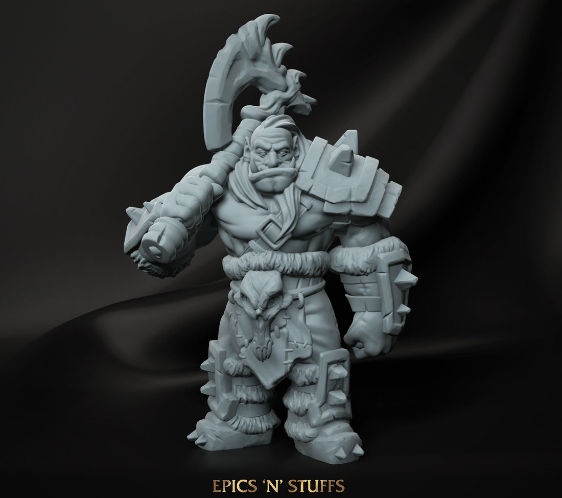 Orc Guard | Tabletop RPG Miniature | Epic 'N' Stuff | Roleplaying 3D Printed Fantasy Mini - 3DPrintDen