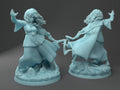 Female Wizard Miniature | Twin Goddess Miniatures | Tabletop RPG Miniature | Roleplaying 3D Printed Fantasy Mini - 3DPrintDen