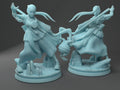 Female Wizard Miniature | Twin Goddess Miniatures | Tabletop RPG Miniature | Roleplaying 3D Printed Fantasy Mini - 3DPrintDen