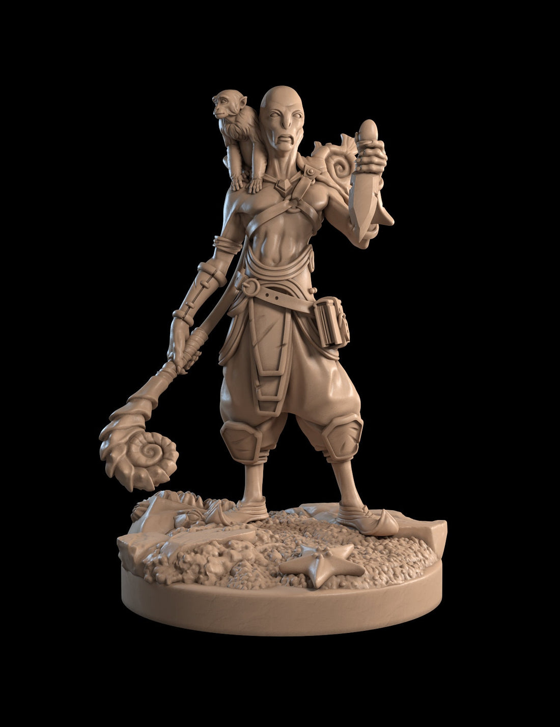 Mage Miniature, Mordechai | Tabletop RPG Miniature | Dragon Trappers Lodge | Roleplaying 3D Printed Fantasy Mini - 3DPrintDen