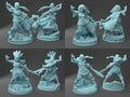 Female Wizard Miniature | Twin Goddess Miniatures | Tabletop RPG Miniature | Roleplaying 3D Printed Fantasy Mini - 3DPrintDen