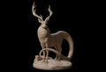 Deer Mount Miniature, Glade | Tabletop RPG Miniature | Dragon Trappers Lodge | Roleplaying 3D Printed Fantasy Mini - 3DPrintDen