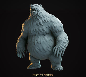 Bear | Tabletop RPG Miniature | Epic 'N' Stuff | Roleplaying 3D Printed Fantasy Mini - 3DPrintDen