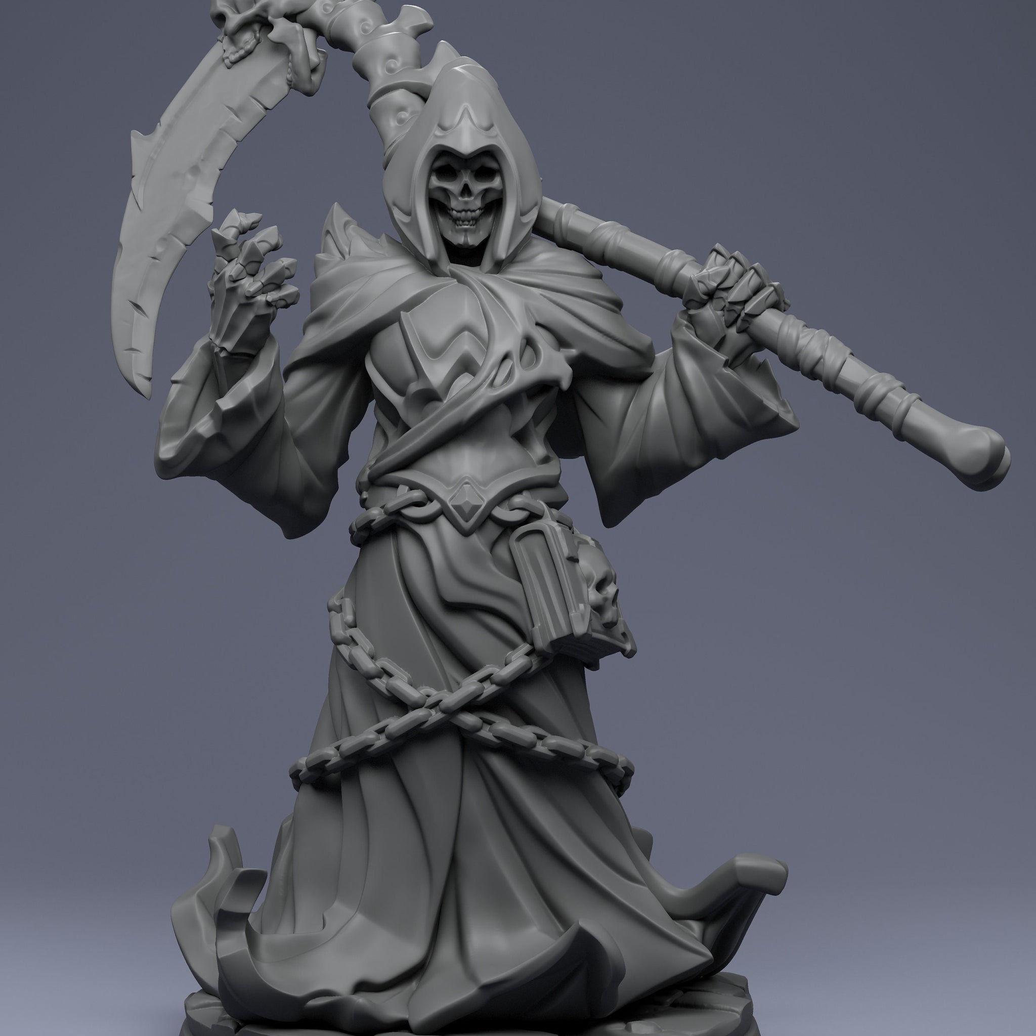 Soul Reaper Miniature | Tabletop RPG Miniature | Creature Armory | Roleplaying 3D Printed Fantasy Mini - 3DPrintDen