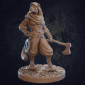 Female Leopard Ranger, Taja | Tabletop RPG Miniature | Dragon Trappers Lodge | Roleplaying 3D Printed Fantasy Mini - 3DPrintDen