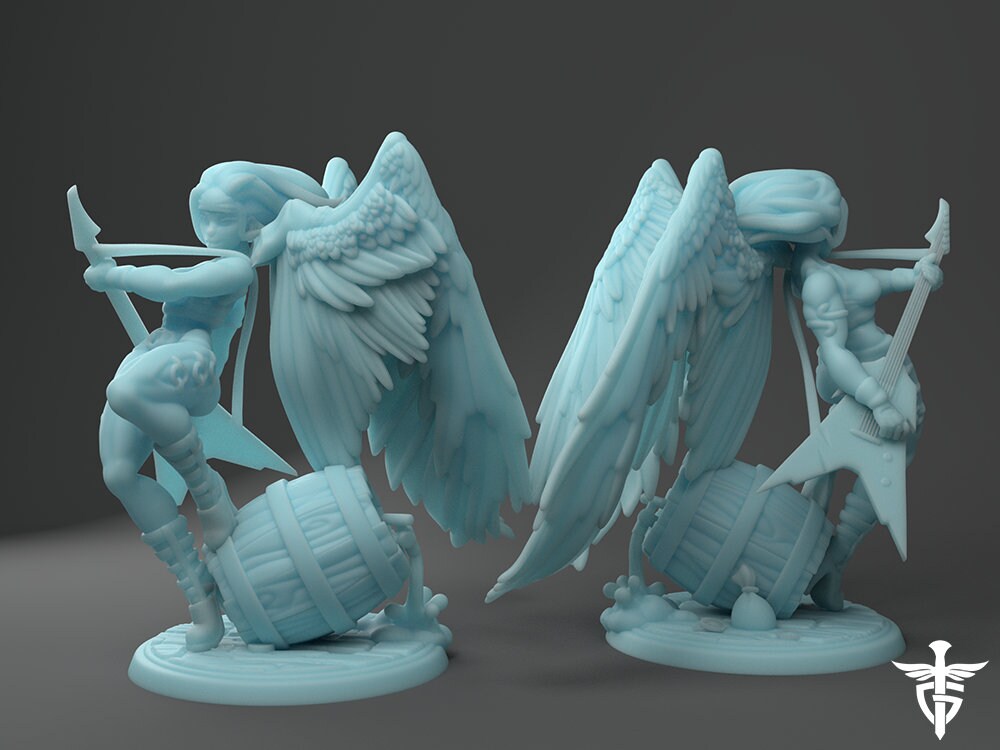 Aasimar Paladin | Twin Goddess Miniatures | Tabletop RPG Miniature | Roleplaying 3D Printed Fantasy Mini - 3DPrintDen