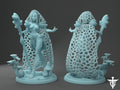 Elf Druid Miniature | Twin Goddess Miniatures | Tabletop RPG Miniature | Roleplaying 3D Printed Fantasy Mini - 3DPrintDen