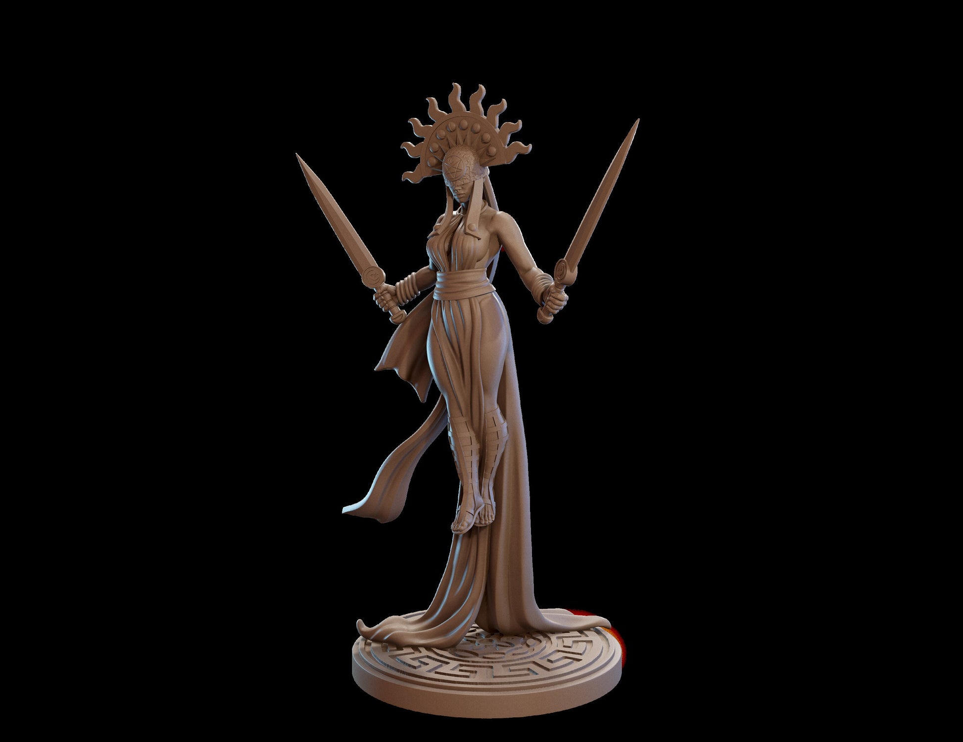 Oracle Miniature, Delphine | Tabletop RPG Miniature | Dragon Trappers Lodge | Roleplaying 3D Printed Fantasy Mini - 3DPrintDen