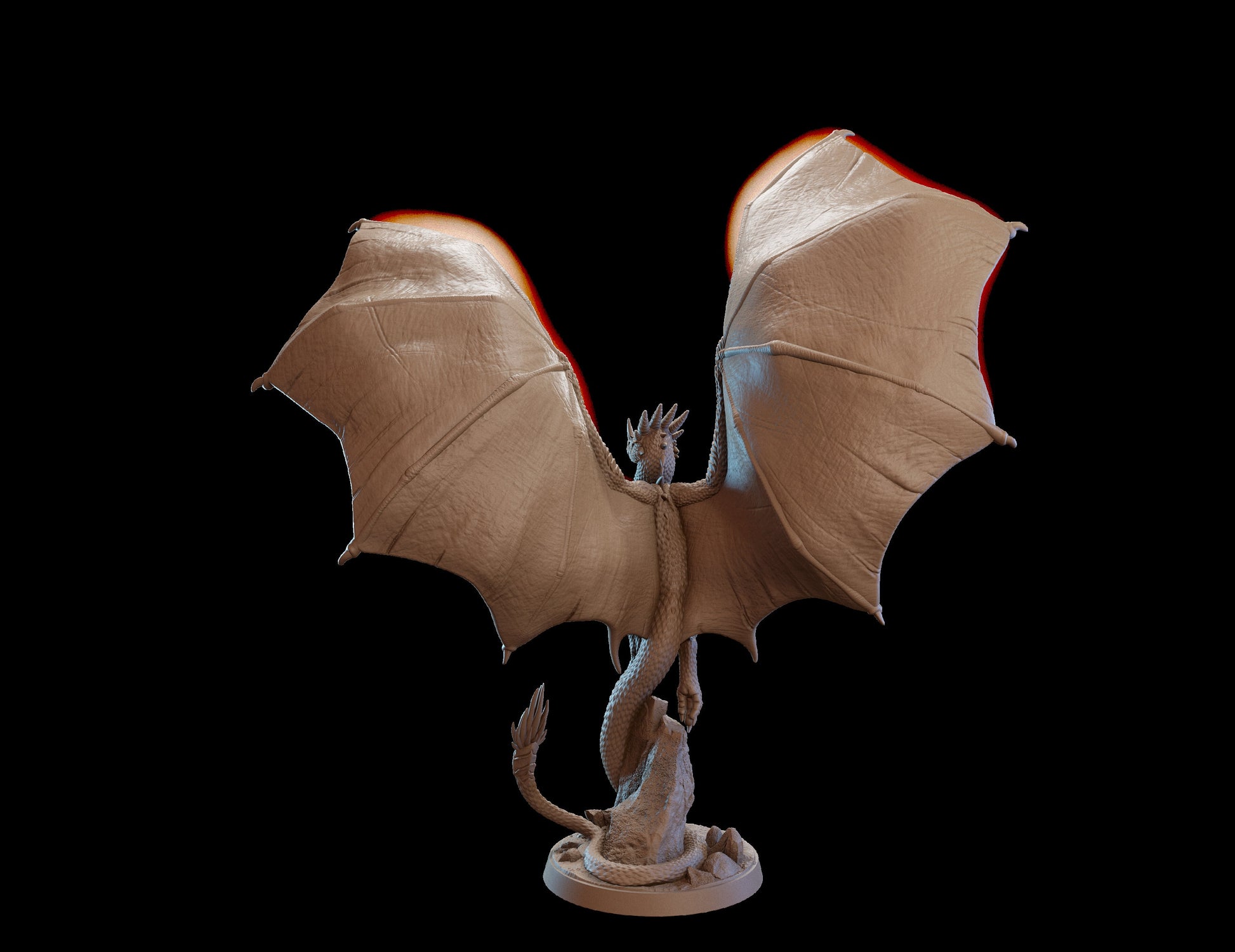 Thorny Dragon Miniature | Tabletop RPG Miniature | Dragon Trappers Lodge | Roleplaying 3D Printed Fantasy Mini - 3DPrintDen