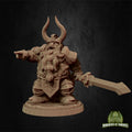 Dwarf King Miniature, Luther | Tabletop RPG Miniature | Miniatures of Madness | Roleplaying 3D Printed Fantasy Mini - 3DPrintDen