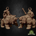 Warbear Mount, Dwarf Rider | Tabletop RPG Miniature | Miniatures of Madness | Roleplaying 3D Printed Fantasy Mini - 3DPrintDen