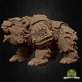 Warbear Mount, Dwarf Rider | Tabletop RPG Miniature | Miniatures of Madness | Roleplaying 3D Printed Fantasy Mini - 3DPrintDen