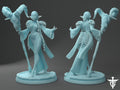 Elf Druid Miniature | Twin Goddess Miniatures | Tabletop RPG Miniature | Roleplaying 3D Printed Fantasy Mini - 3DPrintDen