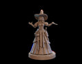 Female Wizard Miniature, Lilith | Tabletop RPG Miniature | Dragon Trappers Lodge | Roleplaying 3D Printed Fantasy Mini - 3DPrintDen