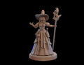 Female Wizard Miniature, Lilith | Tabletop RPG Miniature | Dragon Trappers Lodge | Roleplaying 3D Printed Fantasy Mini - 3DPrintDen