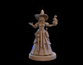 Female Wizard Miniature, Lilith | Tabletop RPG Miniature | Dragon Trappers Lodge | Roleplaying 3D Printed Fantasy Mini - 3DPrintDen