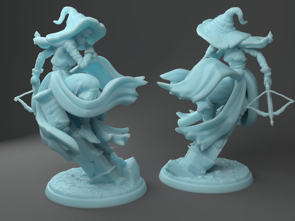 Hunter Miniature | Twin Goddess Miniatures | Tabletop RPG Miniature | Roleplaying 3D Printed Fantasy Mini - 3DPrintDen