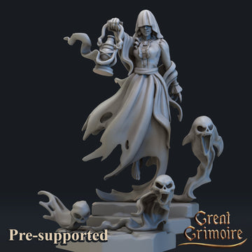 Ghost Miniature | Tabletop RPG Miniature | Great Grimoire | Roleplaying 3D Printed Fantasy Mini - 3DPrintDen