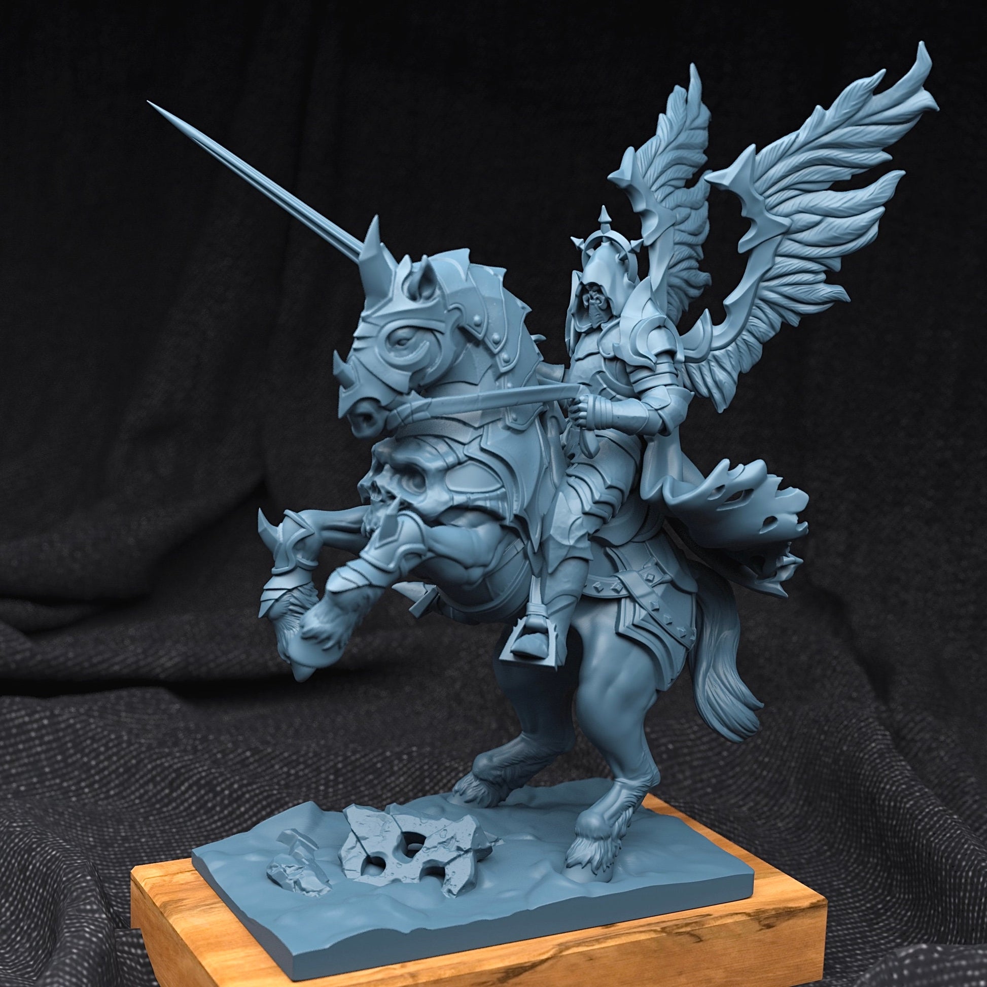 Demon Rider Miniature | Tabletop RPG Miniature | Creature Armory | Roleplaying 3D Printed Fantasy Mini - 3DPrintDen