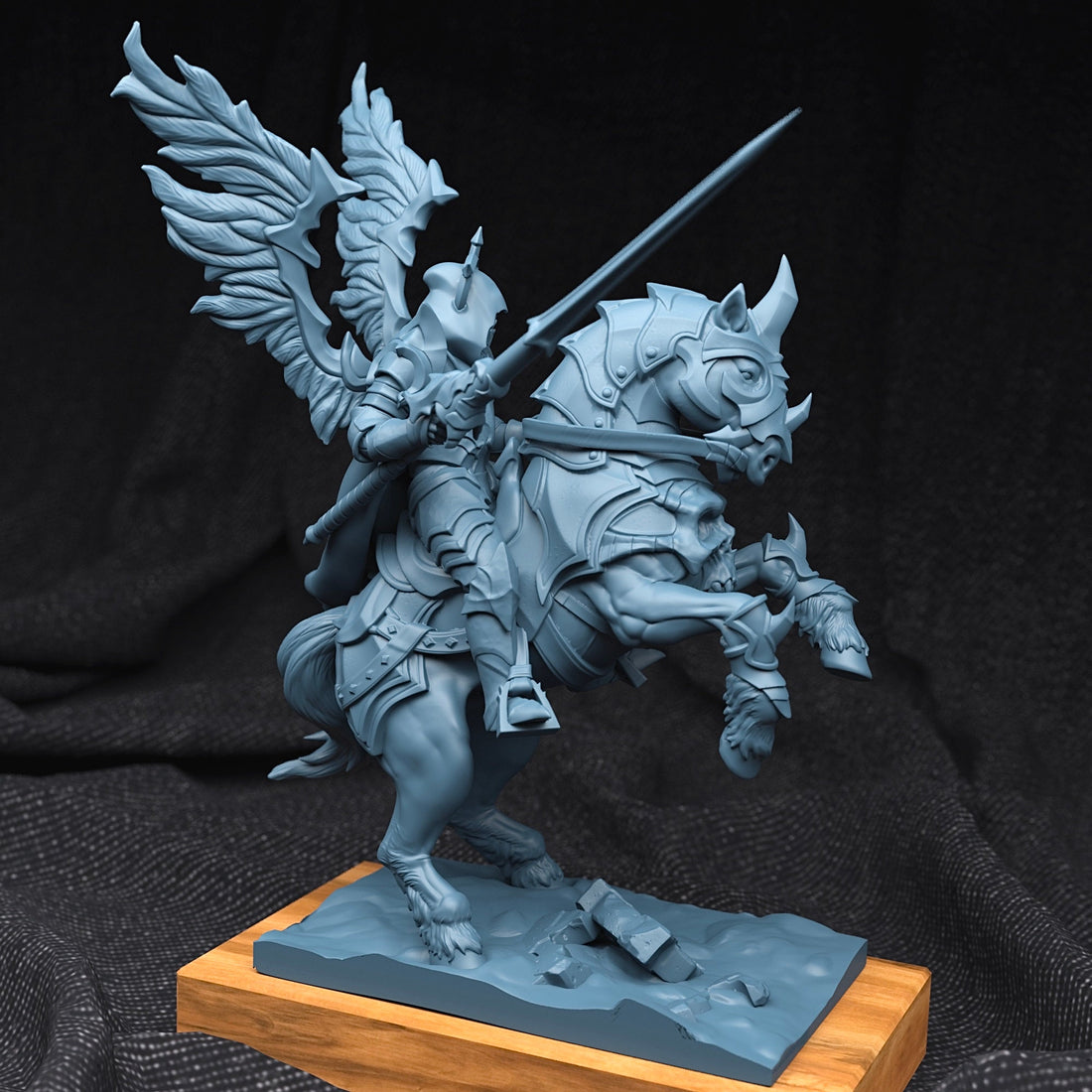 Demon Rider Miniature | Tabletop RPG Miniature | Creature Armory | Roleplaying 3D Printed Fantasy Mini - 3DPrintDen