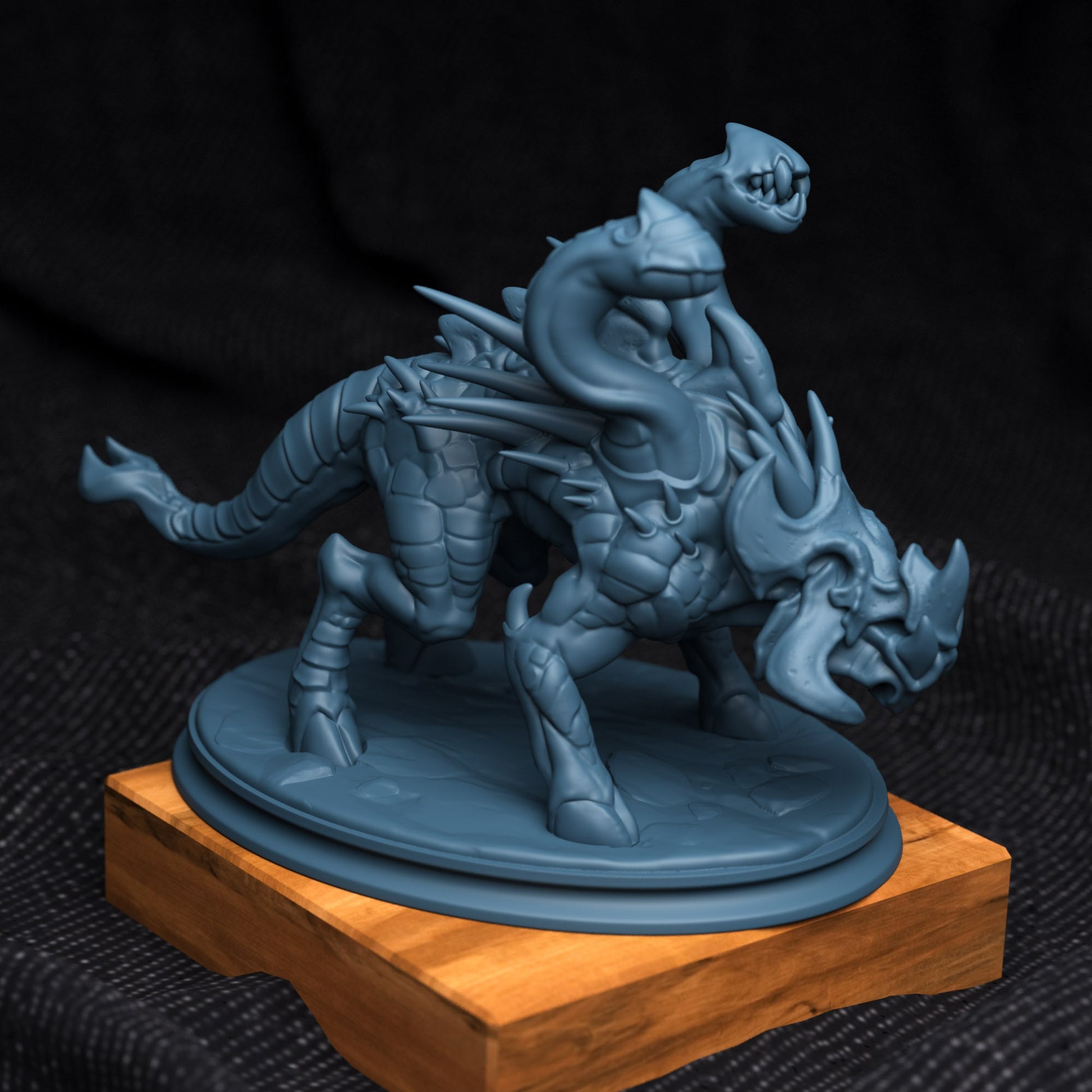 Predator Demon Miniature | Tabletop RPG Miniature | Creature Armory | Roleplaying 3D Printed Fantasy Mini - 3DPrintDen