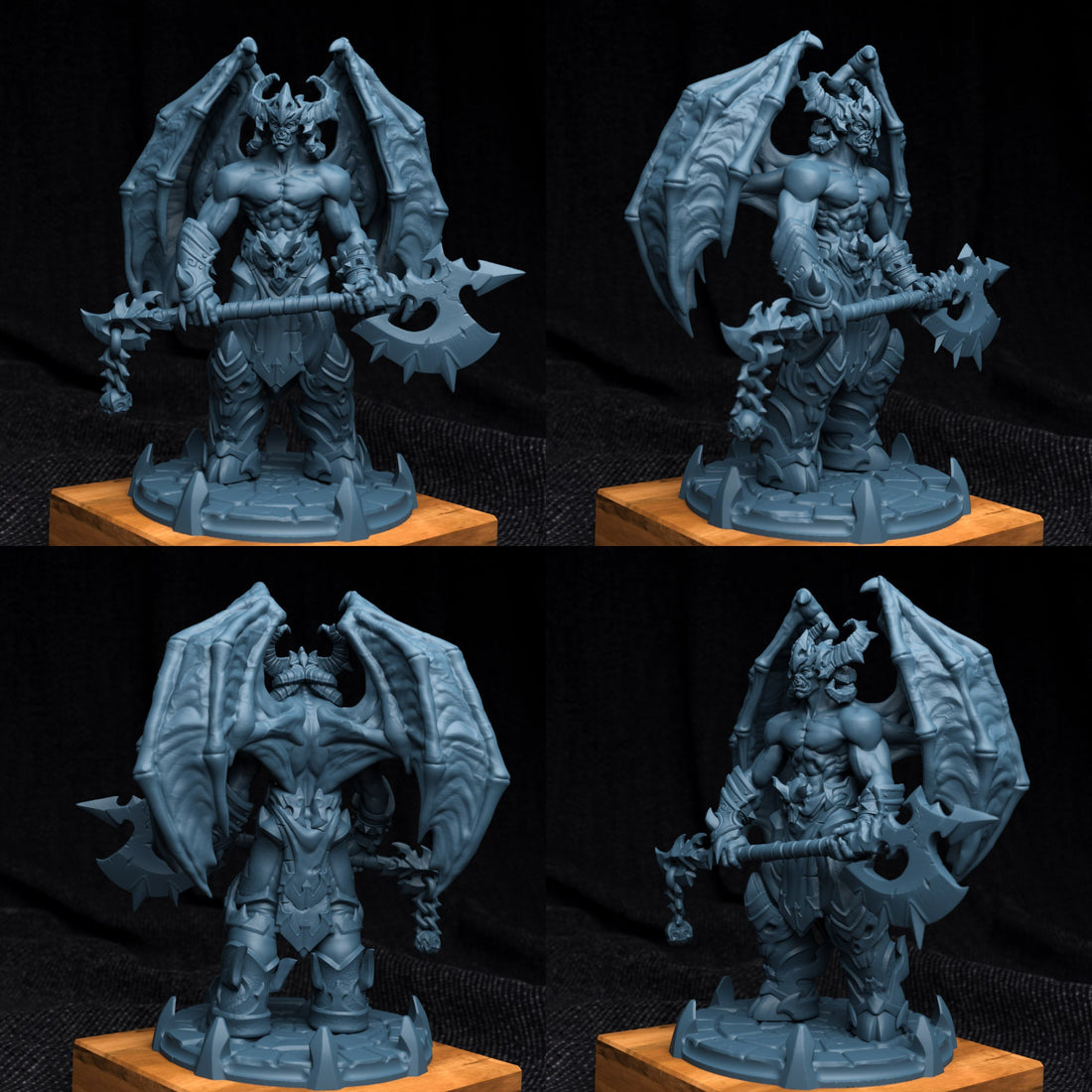 Orc Demon Miniature | Tabletop RPG Miniature | Creature Armory | Roleplaying 3D Printed Fantasy Mini - 3DPrintDen