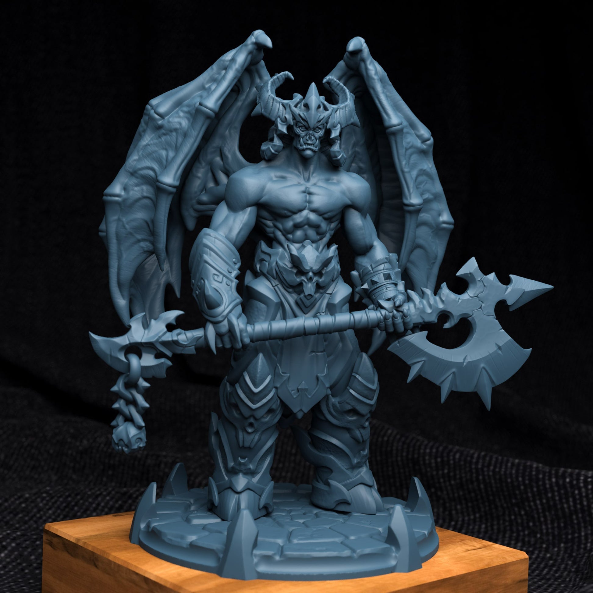 Orc Demon Miniature | Tabletop RPG Miniature | Creature Armory | Roleplaying 3D Printed Fantasy Mini - 3DPrintDen