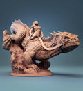 Giant Lizard Mount Miniature | Tabletop RPG Miniature | Rescale Miniature | Roleplaying 3D Printed Fantasy Mini - 3DPrintDen