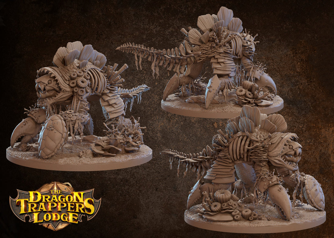 Coral Golem Miniature | Tabletop RPG Miniature | Dragon Trappers Lodge | Roleplaying 3D Printed Fantasy Mini - 3DPrintDen