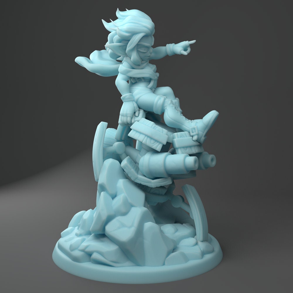 Goblin Artificer Miniature | Twin Goddess Miniatures | Tabletop RPG Miniature | Roleplaying 3D Printed Fantasy Mini - 3DPrintDen