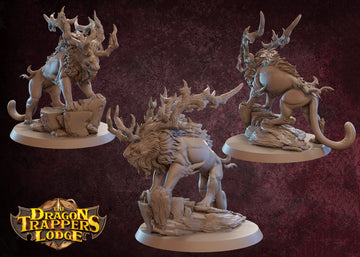 Nian Beast Miniature | Tabletop RPG Miniature | Dragon Trappers Lodge | Roleplaying 3D Printed Fantasy Mini - 3DPrintDen