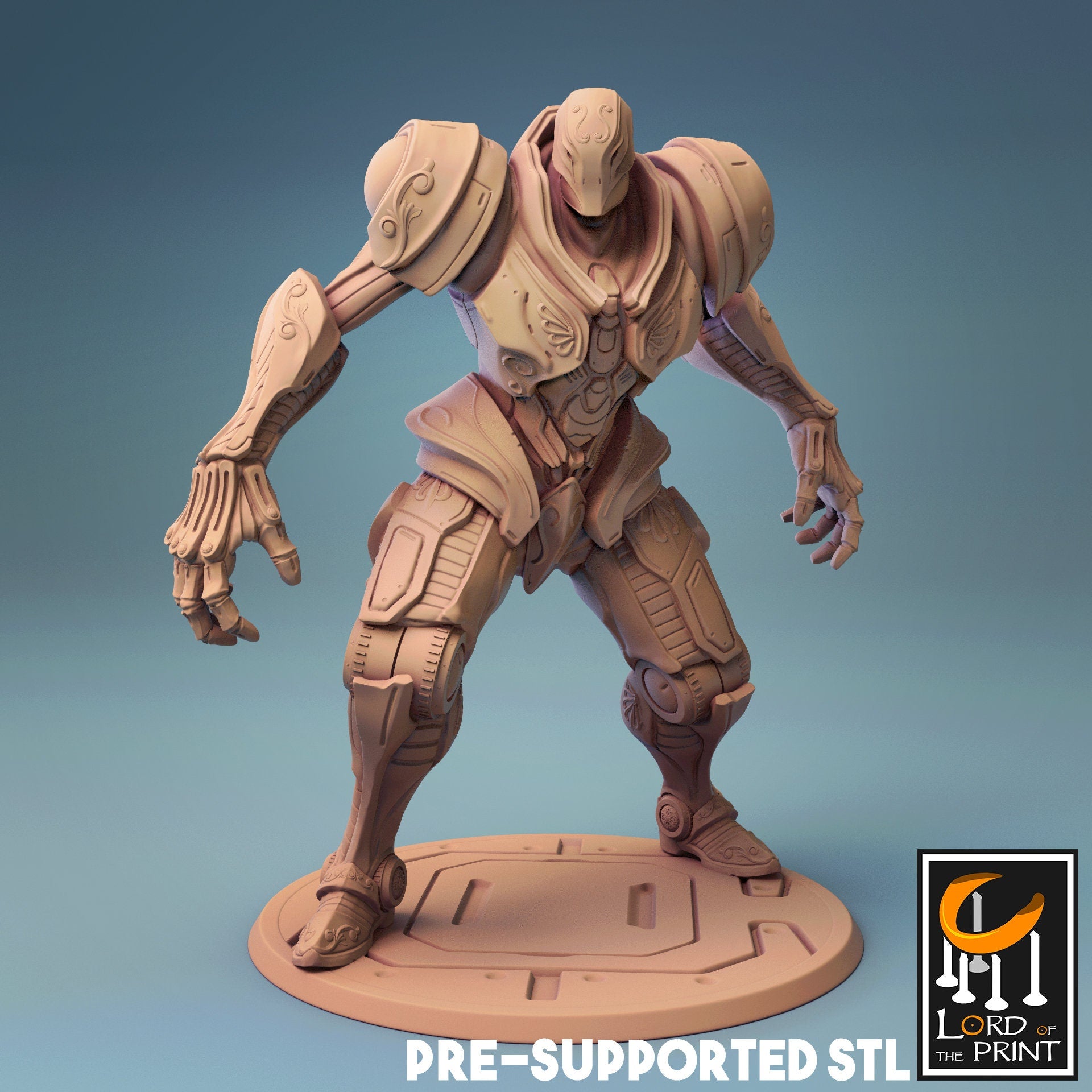 Construct Miniature | Tabletop RPG Miniature | Rescale Miniature | Roleplaying 3D Printed Fantasy Mini - 3DPrintDen