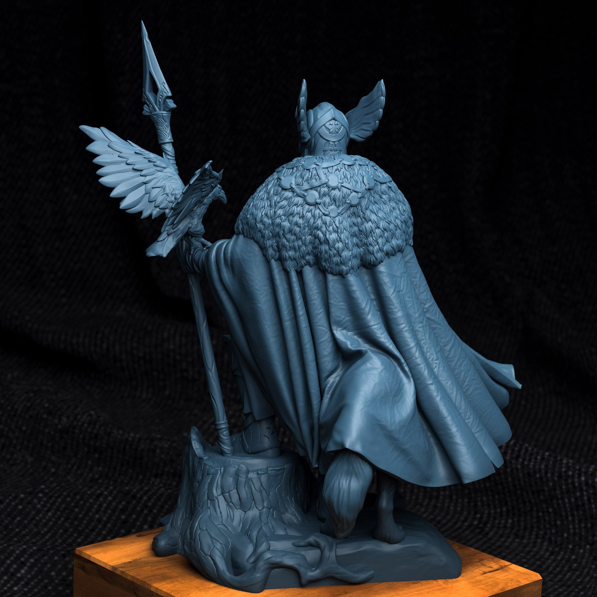 Odin Miniature | Tabletop RPG Miniature | Creature Armory | Roleplaying 3D Printed Fantasy Mini - 3DPrintDen