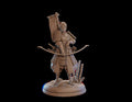 Female Samurai Archer Miniature, Sakura | Tabletop RPG Miniature | Dragon Trappers Lodge | Roleplaying 3D Printed Fantasy Mini - 3DPrintDen