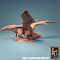 Copper Dragon Miniature | Tabletop RPG Miniature | Rescale Miniature | Roleplaying 3D Printed Fantasy Mini - 3DPrintDen