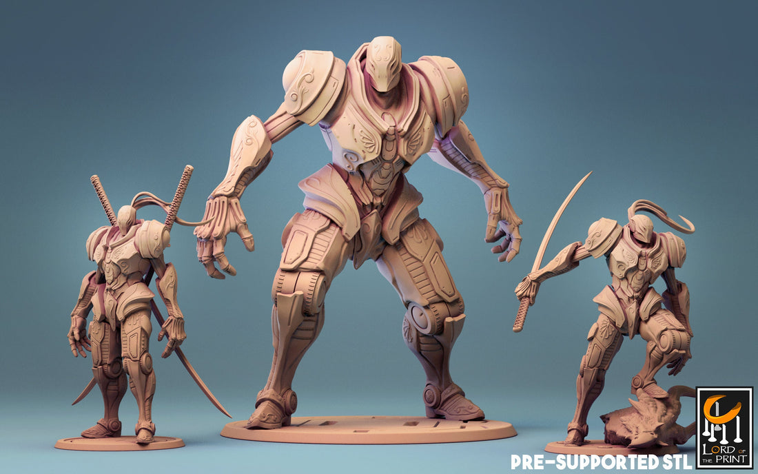 Construct Miniature | Tabletop RPG Miniature | Rescale Miniature | Roleplaying 3D Printed Fantasy Mini - 3DPrintDen