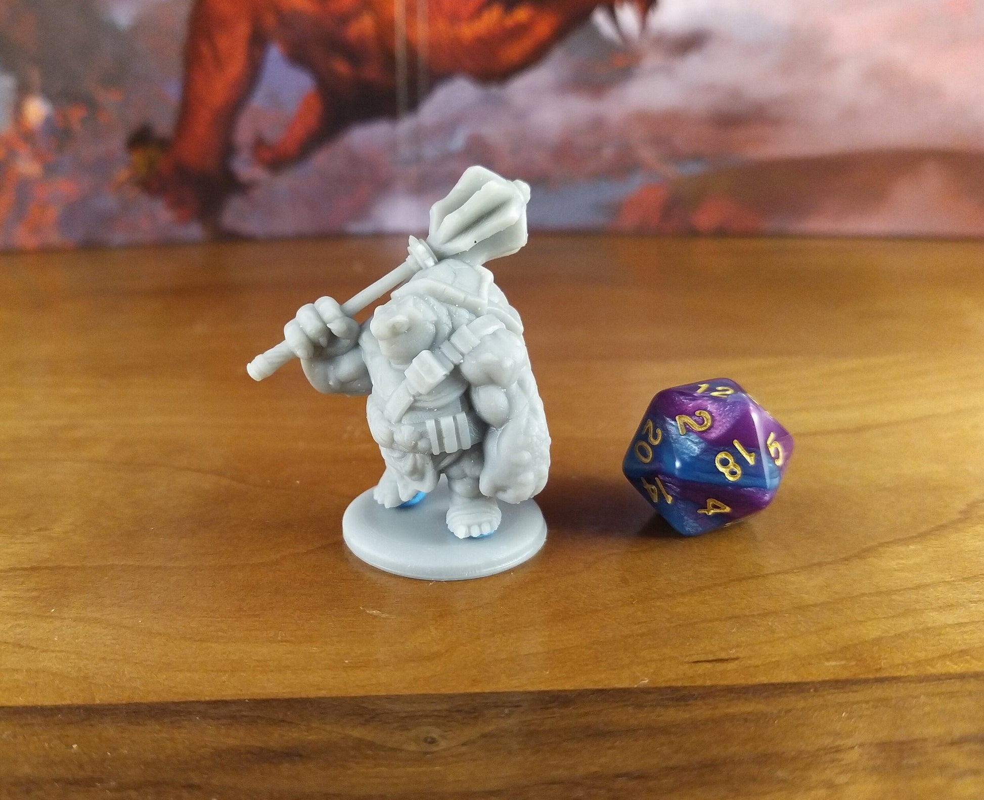 Tortle Peacekeeper Miniature | Tabletop RPG Miniature | Epic 'N' Stuff | Roleplaying 3D Printed Fantasy Mini - 3DPrintDen