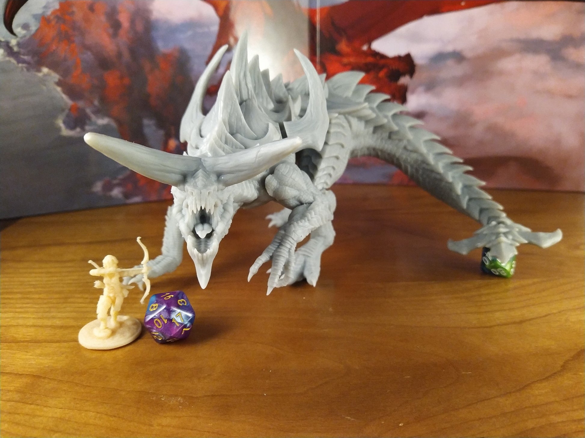 Tarrasque Miniature | Tabletop RPG Miniature | Rescale Miniature | Roleplaying 3D Printed Fantasy Mini - 3DPrintDen