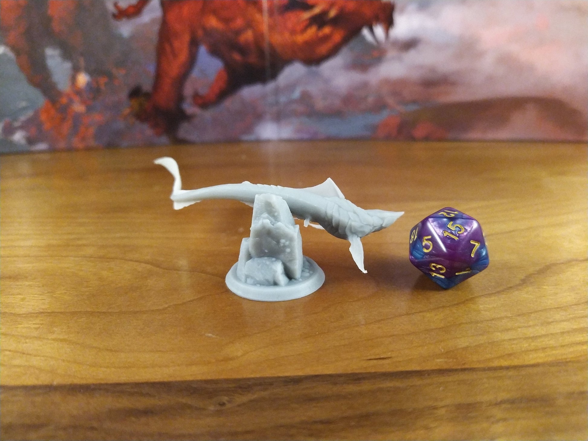 Placo Fish Miniature | Tabletop RPG Miniature | Rescale Miniature | Roleplaying 3D Printed Fantasy Mini - 3DPrintDen