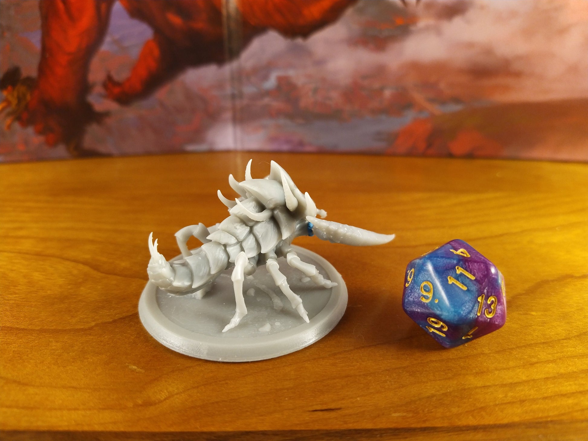 Ankheg Miniature | Tabletop RPG Miniature | Rescale Miniature | Roleplaying 3D Printed Fantasy Mini - 3DPrintDen