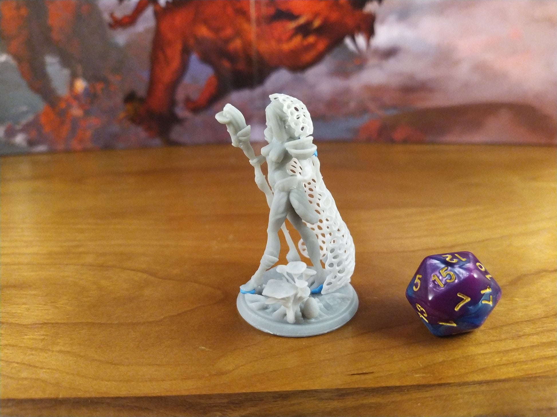 Elf Druid Miniature | Twin Goddess Miniatures | Tabletop RPG Miniature | Roleplaying 3D Printed Fantasy Mini - 3DPrintDen