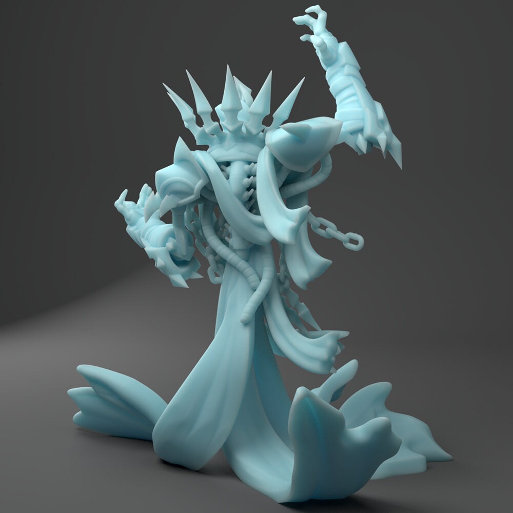 Lich Miniature | Twin Goddess Miniatures | Tabletop RPG Miniature | Roleplaying 3D Printed Fantasy Mini - 3DPrintDen