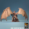 Bat Dragon Miniature | Tabletop RPG Miniature | Rescale Miniature | Roleplaying 3D Printed Fantasy Mini - 3DPrintDen